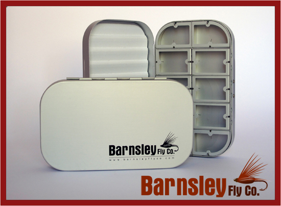 Large (Silver) - 10 Compartment Aluminum Fly Box