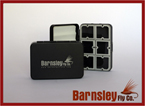 small black 6 compartment fly box