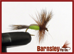 humpy green dry fly